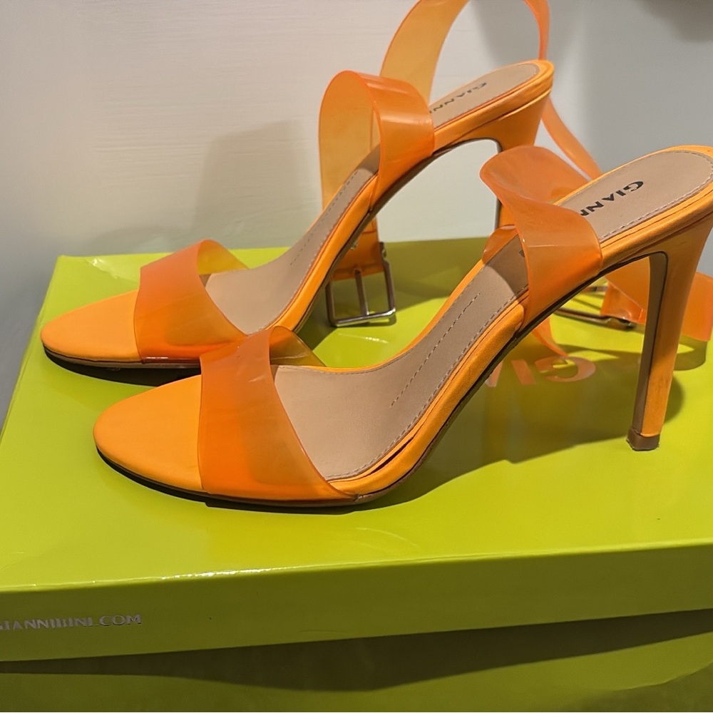 Gianni Bini Orange Stiletto Heels